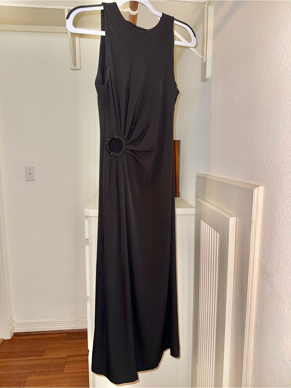 Zara Sleeveless Maxi Dress with Side Ring Detail